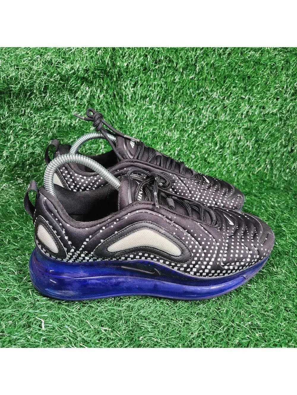Nike Air Max 720 Pixel Black Blue AO2924-013 Size 8 Mens 9.5 Women Sneaker shoes